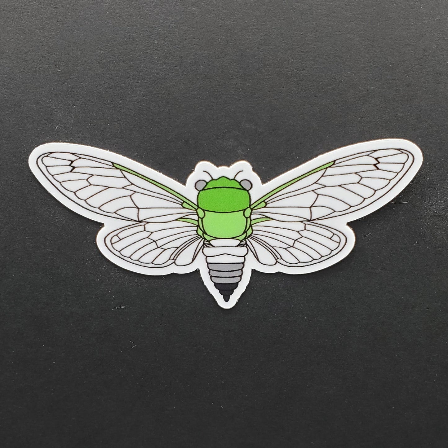Aromantic Cicada Sticker