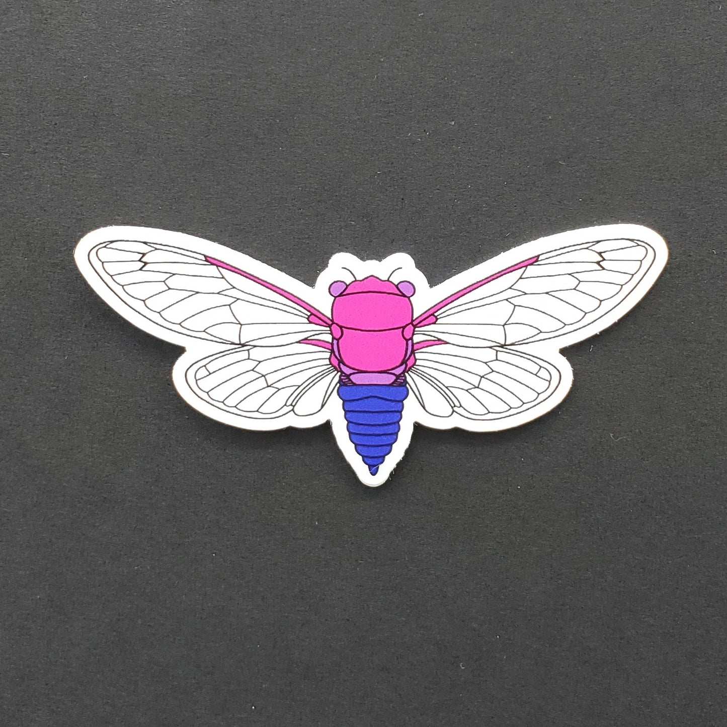 Bisexual Cicada Sticker