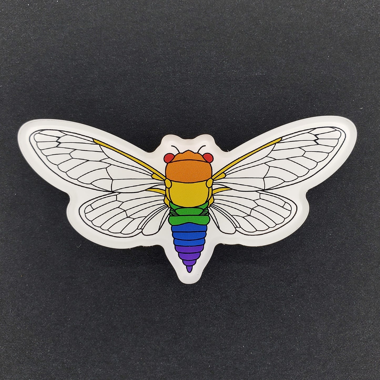 LGBTQ+ Cicada Magnet