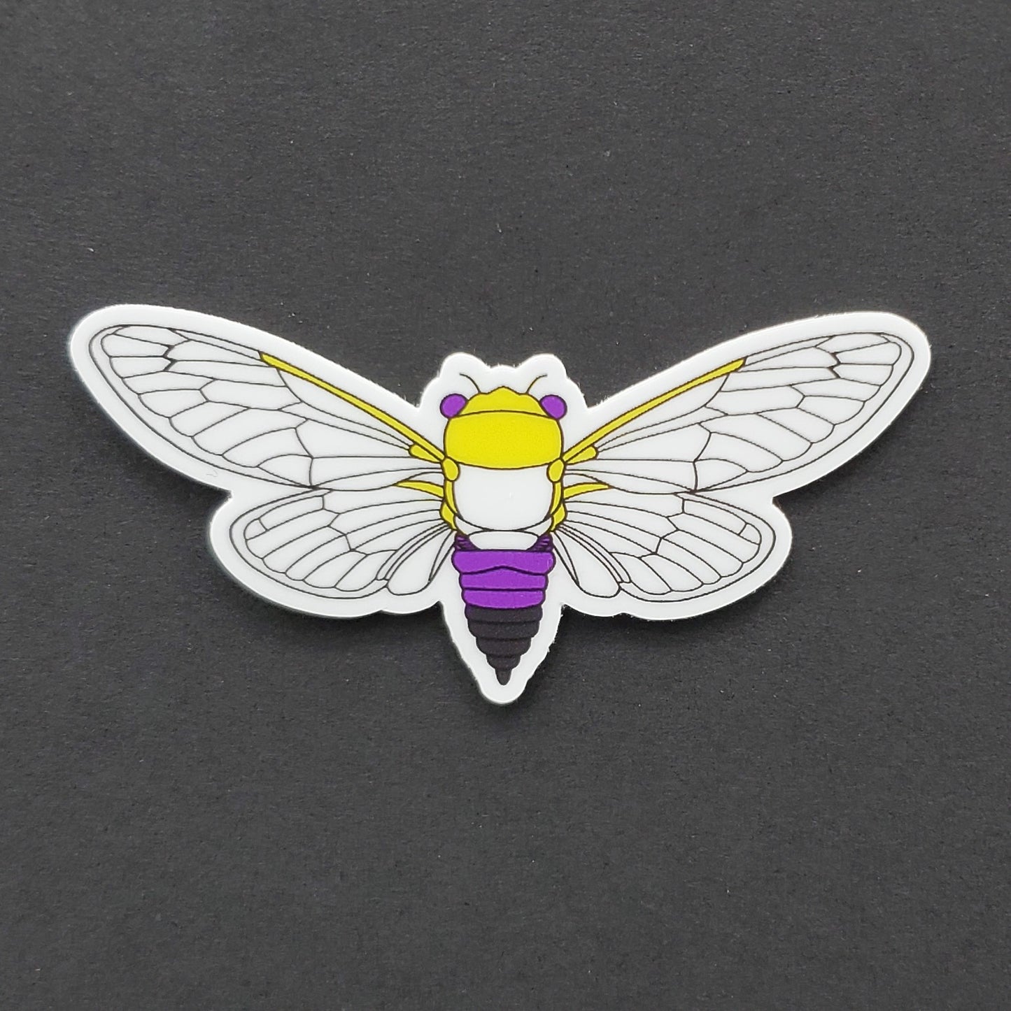 Non-Binary Cicada Sticker