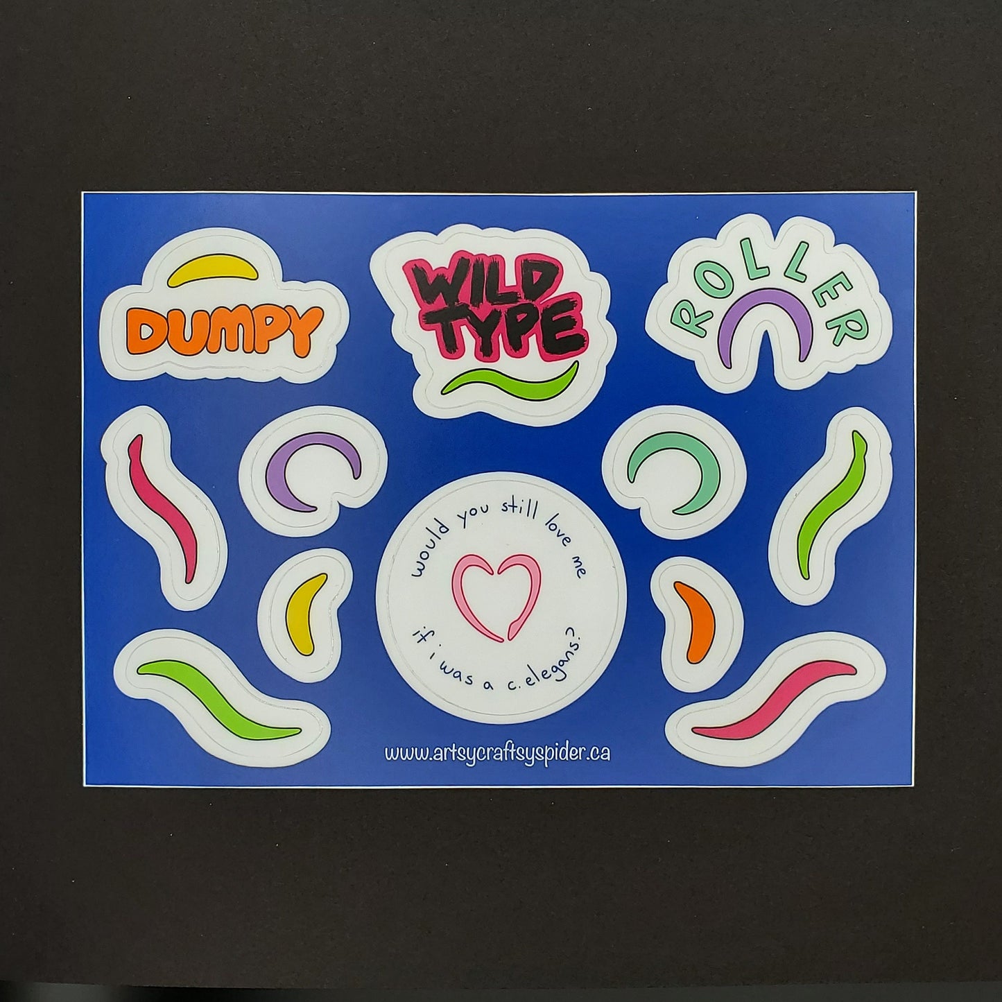 c. Elegans Sticker Sheet