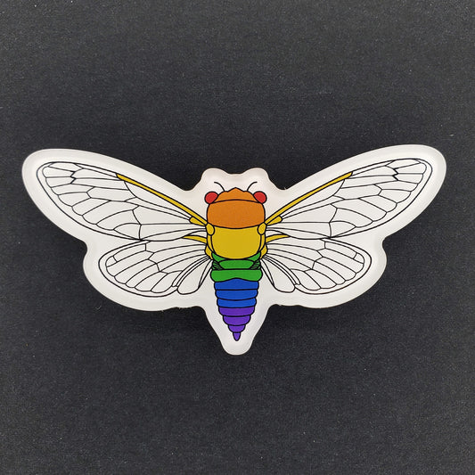 LGBTQ+ Cicada Magnet