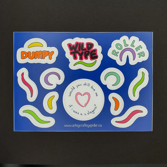 c. Elegans Sticker Sheet